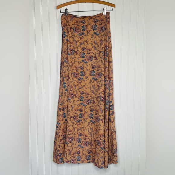 Aakaa Paisley Boho Wrap Skirt Crop Top Set - Picture 9 of 10